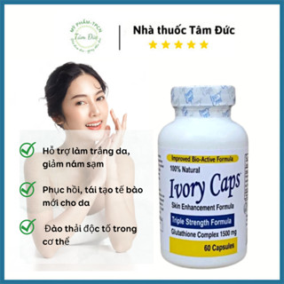  Viên uống hỗ trợ Trắng Da giảm nám tàn nhang Ivory Caps lọ 60 viên 