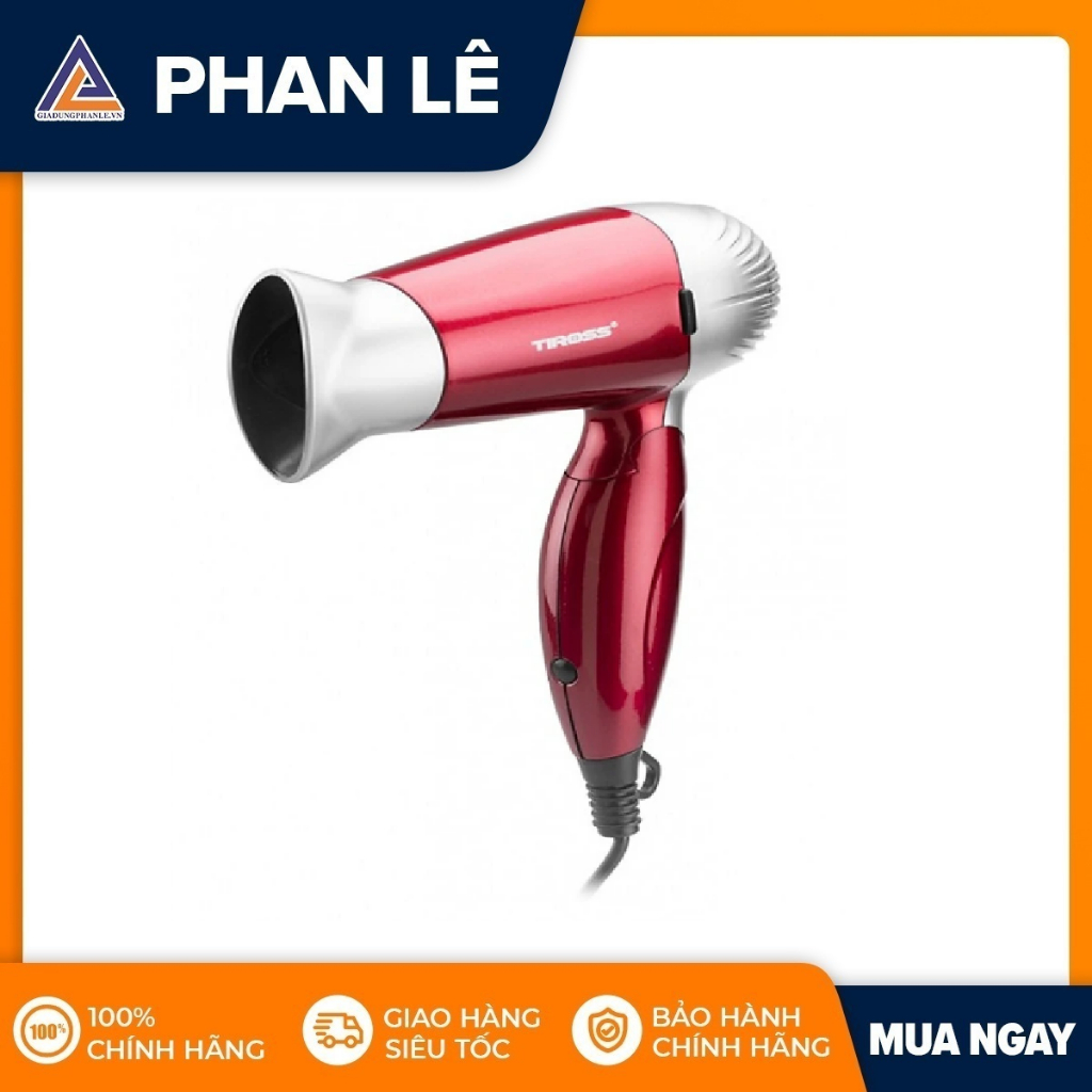 Máy sấy tóc Tiross TS429 (Đỏ)