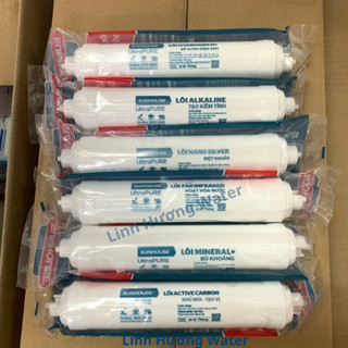 Lõi lọc nước Sunhouse, bộ 6 lõi lọc chức năng 5678910 Sunhouse nối nhanh, dùng cho máy lọc nước RO