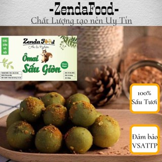 Combo 2 hộp Ô mai sấu giòn (đã có hạt) ZENDAFOOD- có kèm muối chấm tổng 1kg (2 hộp 500g)