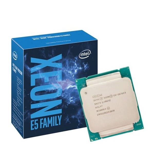 CPU Intel Xeon E5 2676v3 -12C 24T, 2.4- 3.2Ghz, 30MB Cache