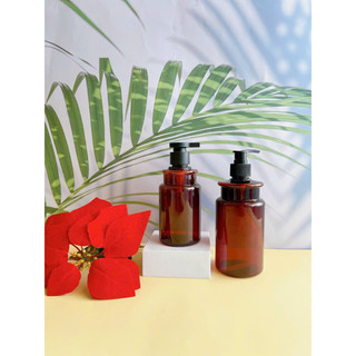 Chai nhưa 350ml- chai chiết - chai nhụa vòi nhấn