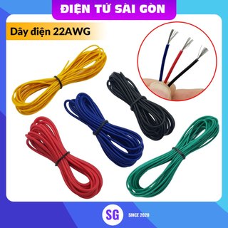 Cuộn dây điện đơn 5 mét nhiều lõi 22AWG