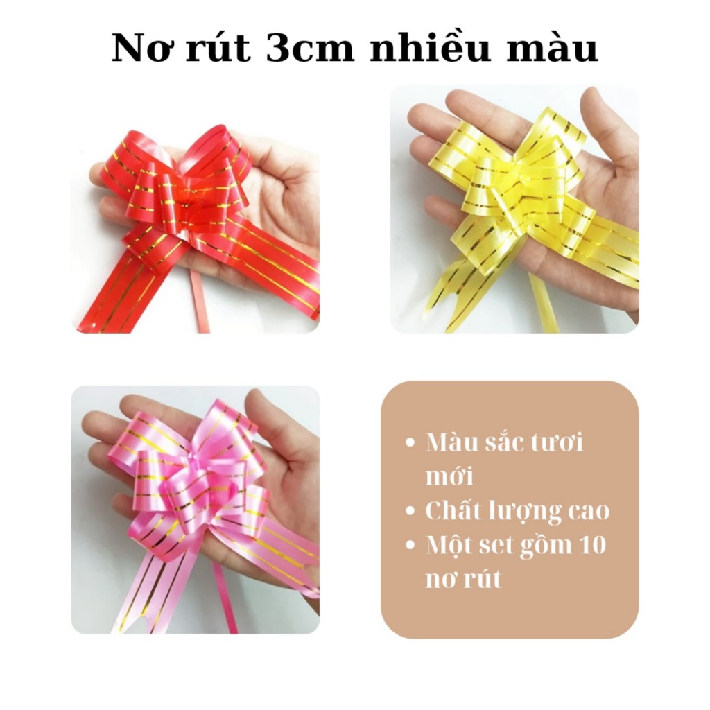 100 nơ rút thường 3 cm