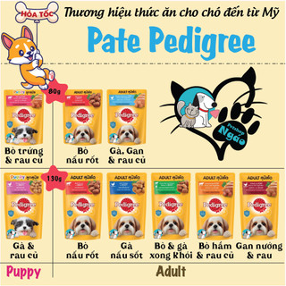 Pate cho chó pedigree gói 130g __ pate pedigree 130g _