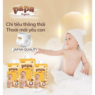 [COMBO- QUÀ TO] Bỉm Papa organic công nghệ Nhật Bản đủ size từ S đến 5XL