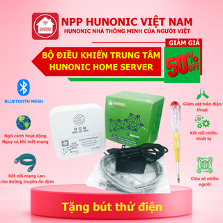 Bộ Hub Trung Tâm Hunonic Home Server kết nối các thiết bị bluetooth mesh hunonic vào trung tâm