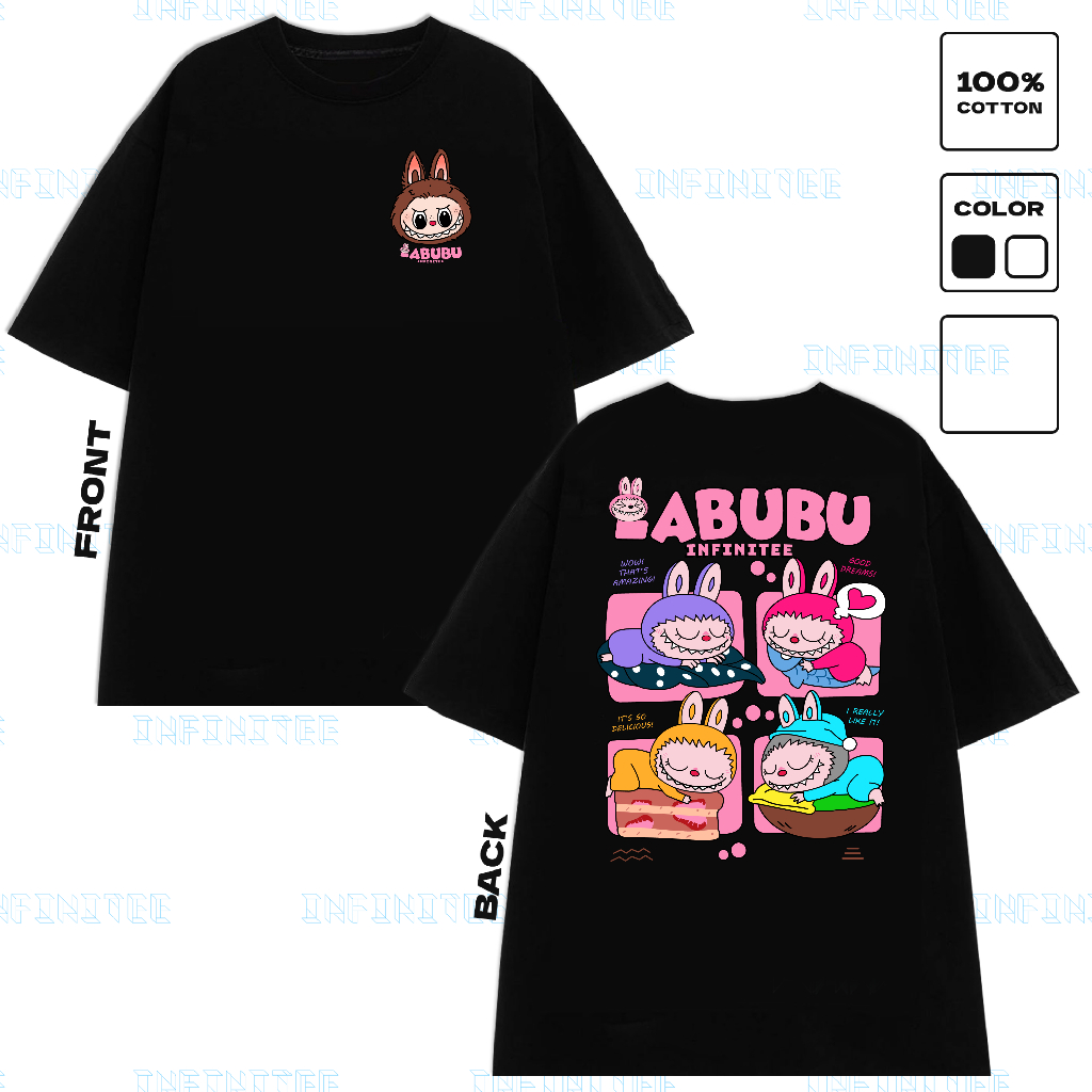 Áo thun INFINITEE Fni24048, Thun 100% Cotton - form rộng Unisex.