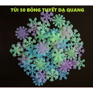 Set 50 bông tuyết dạ quang siêu xinh