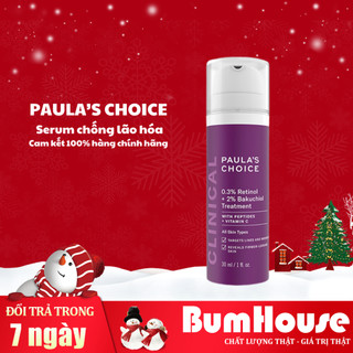 Tinh chất chống lão hóa từ Retinol và Bakuchiol Paula's Choice Clinical 0.3% Retinol + 2% Bakuchiol 30ml - 8015