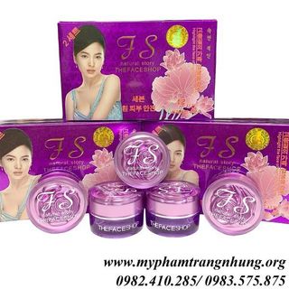 Kem ts the faceshop tím hàn quốc trắng da mờ thâm nám