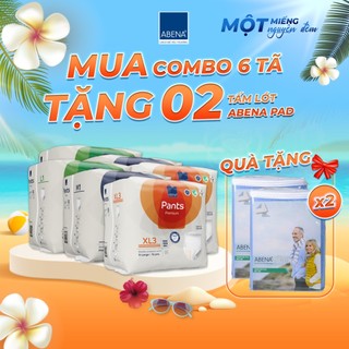 Combo 6 bịch tã quần người lớn cao cấp Abena Pants Fremium siêu thấm hút lên đến 2.4 lít thoải mái để ngủ qua đêm