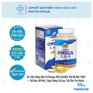 Viên uống dầu cá omega 369 alaska - tăng cường thị lực cho người lớn và trẻ nhỏ