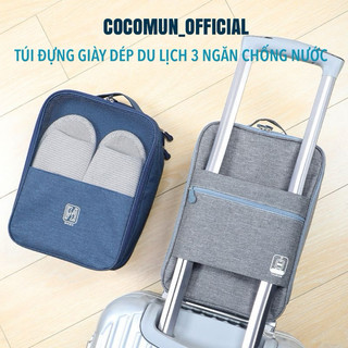 Túi đựng giày dép 3 ngăn tiện lợi, chống bụi, chống thấm nước bảo quản giày hoặc đi du lịch tiện lợi - TÚI 3 NGĂN