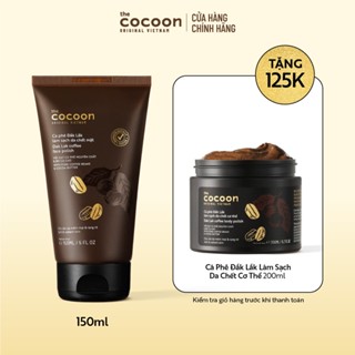 [MUA 1 TẶNG 1] Tẩy da chết mặt cà phê Đắk Lắk Cocoon 150ml TẶNG Tẩy da chết cơ thể cà phê Đắk Lắk 200ml