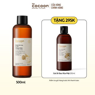 [MUA 1 TẶNG 1] Nước tẩy trang bí đao 500ml Tặng Gel bí đao rửa mặt Cocoon 310ml