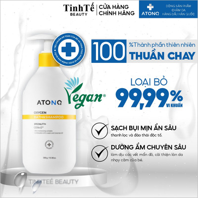 Sữa tắm gội cho bé ATONO2 Oxygen bath&shampoo, làm sạch dịu nhẹ, không cay mắt,thành phần tự nhiên 50g/300g