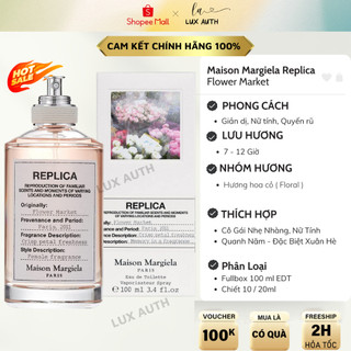 Nước hoa nữ replica flower market - chuẩn auth - hương hoa cỏ diệu kỳ - nh027