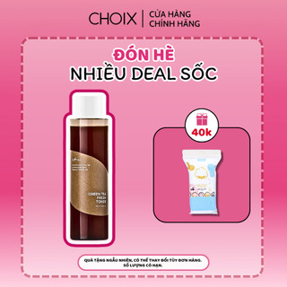 (TẶNG BTT) Nước Hoa Hồng Trà Xanh Cân Bằng Kiềm Dầu, Giảm Mụn, Làm Sạch Isntree Green Tea Toner 200ml