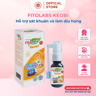 Xịt họng keo ong Fitolabs keobi làm dịu mát họng,giảm vi khuẩn bảo vệ đường hô hấp cho bé.suckhoechomoinha