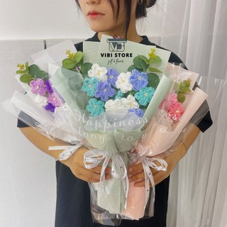  Vibi Store |  Hỏa tốc  Bó hoa lưu li len tặng kèm túi kiếng  Các dịp Sinh nhật tốt nghiệp kỉ niệm  