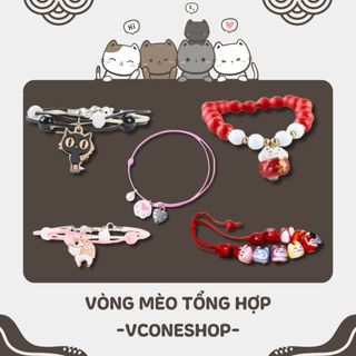 (LT) Vòng tay mèo vương miệng vòng tay gốm cỏ 4 lá vòng gốm titan đeo tay nữ thiết kế sáng tạo đẹp thời trang