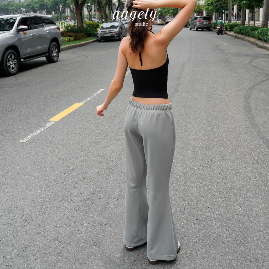 Quần Dài Nỉ Ống Loe Form Rộng Cạp Trễ Augety Studio, HAZEL Sweatpants | BigBuy360 - bigbuy360.vn