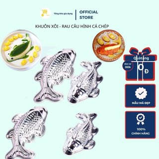 Khuôn Xôi - Khuôn Rau Câu Tạo Hình Cá Chép - Khuôn Cá Chép Bằng Nhôm Đủ Size Cao Cấp MTA-MART