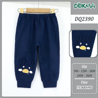 Quần dài sơ sinh mỏng bé trai Dokma 9-36M DQ2390, DQ3091