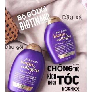 Dầu gội/xả OGX Biotin&Collagen Thick and Full