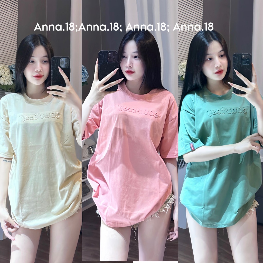 Áo phông cotton khô form rộng dập nổi (courtesy) top nam nữ | BigBuy360 - bigbuy360.vn