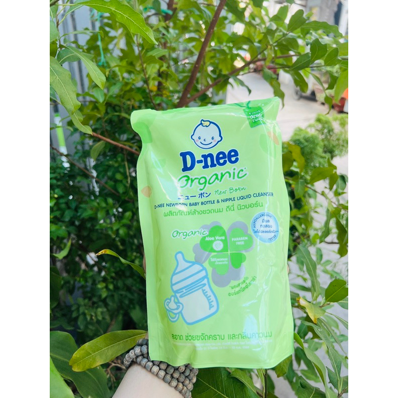 Nước rửa bình sữa Dnee Organic túi Thái Lan 550ml