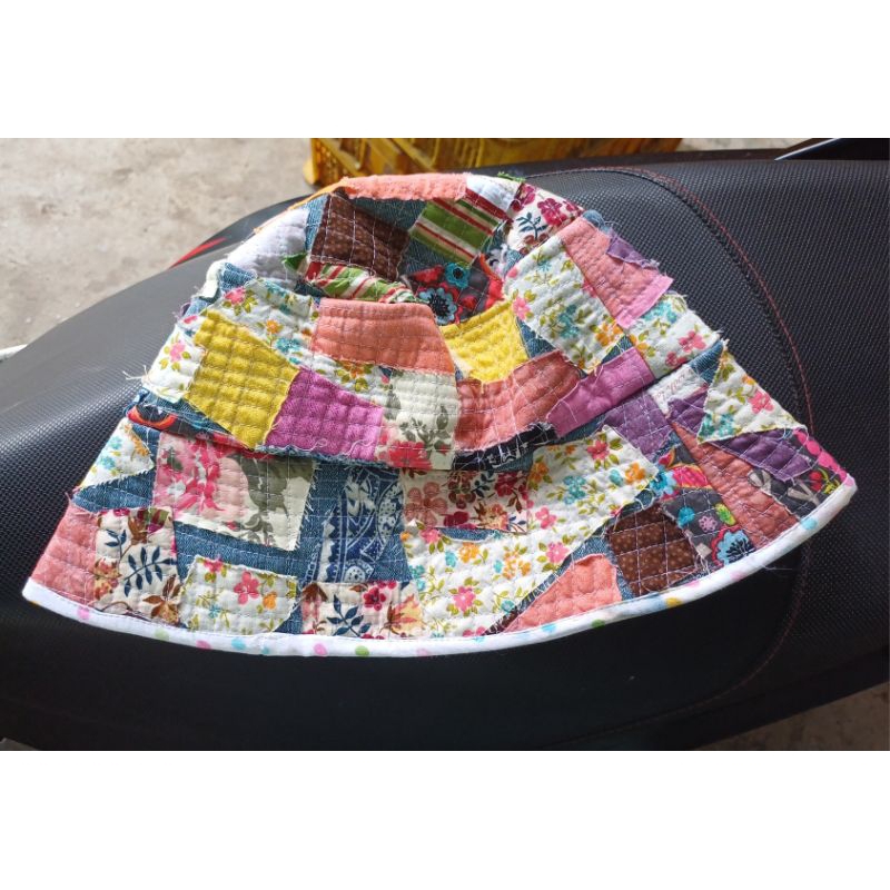 Mũ quilt ghép vải thủ công