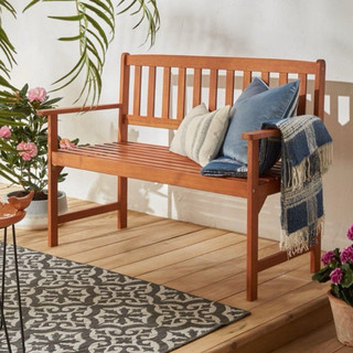 Ghế băng sofa gỗ ngoài trời, ghế bench sân vườn gỗ tự nhiên