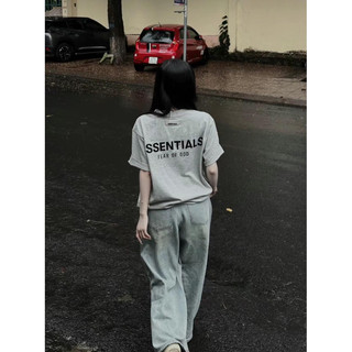 Áo Thun Essentials Cao Su In Nổi cotton 2 chiều hottrend 2024 vải 100% cotton - hàng full bọc tag