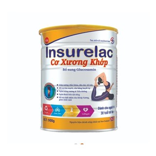Sữa bột Insurelac Cơ xương khớp ngăn ngừa loãng xương giúp xương chắc khỏe lon 900g