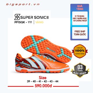 Giày đá bóng Pan Super Sonic 2 đế TF chính hãng, êm chân, độ bền cao, da Pu cao cấp mềm mại.