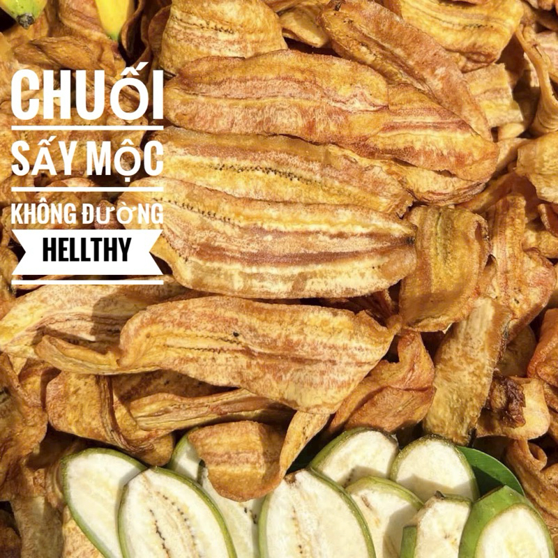 500g CHUỐI SẤY MỘC KHÔNG ĐƯỜNG HELLTHY