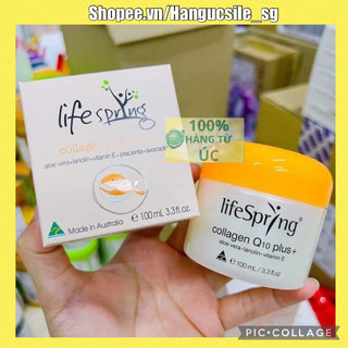 (Date 10/2026 - Mẫu mới) Kem Nhau Thai Cừu Lifespring Collagen Q10 Plus Giúp Mờ Thâm Nám, 100ml