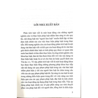 Sách - Phương Pháp Phân Tích Luật Viết (Xuất Bản Lần Thứ Năm, Có Sửa Chữa, Bổ Sung)