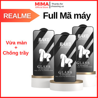 Cường lực Baiko Realme C53 C35 C55 C11 C15 C12 C67 C65 C3 C20 C25s C30s 3 5 5i 5pro 6 6i 7 7i 8 9 10 Q2 Q3 Q5 Pro X XT