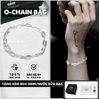 Vòng tay ODIN Ochain Bạc S925 - Phong cách tối giản, cổ điển & thanh lịch - Bảo hành làm sáng 12 tháng