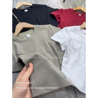 Áo croptop cộc trơn basic
