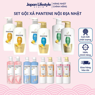 Set Dầu Gội Dầu Xả Pantene Pro V Micellar Mêm Mượt Giảm Khô Gãy Rụng Dưỡng Tóc Nội Địa Nhật