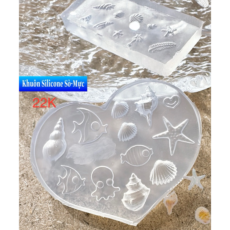 Khuôn Silicone-Sò-Cá Biển Cả