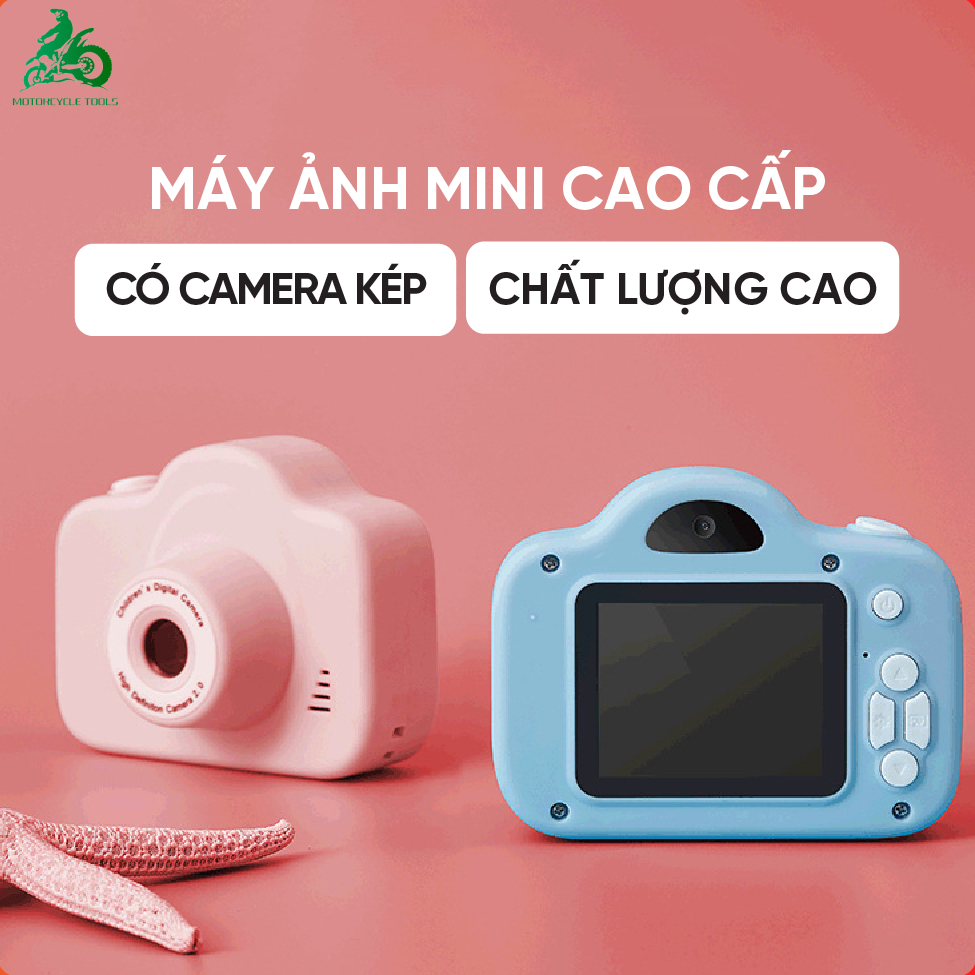 【🔥Giảm giá】Máy ảnh Kỹ thuật số Mini, Độ nét cao, Có 2 Camera Trước/Sau, Máy ảnh Mini cho bé, cho học