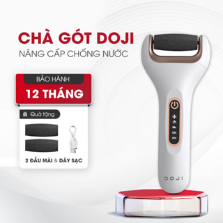 Máy chà gót chân DOJI tự động, 4 chế độ, Công suất mạnh, Tẩy tế bào chết, Tặng 3 đầu mài, dây sạc