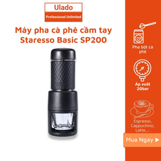 Máy pha cà phê cầm tay mini STARESSO Basic SP-200 áp lực 20 bar Bản mới nhất BH 12 tháng