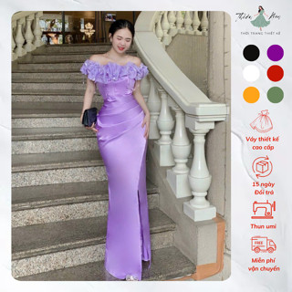 M025 Váy Dạ Hội Dáng Dài Cao Cấp, Đầm Dự TIệc Trung Niên Cho Mẹ, Đầm Dự Tiệc Thiết Kế