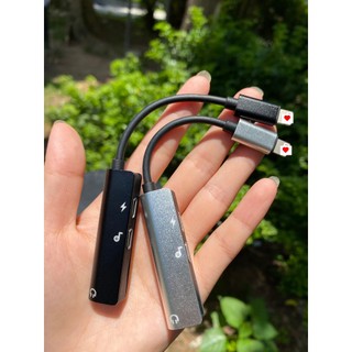 Jack chuyển đổi  3 in 1 Vừa Sạc Vừa Nghe có mic chân dẹt